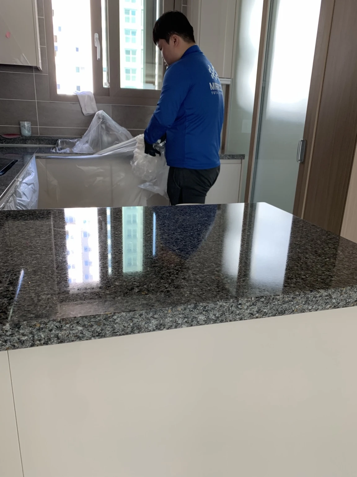 주방 시공 과정 · 현장 사진