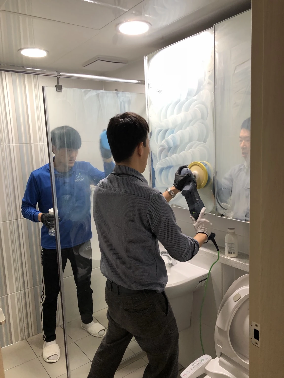 욕실 시공 과정 · 현장 사진